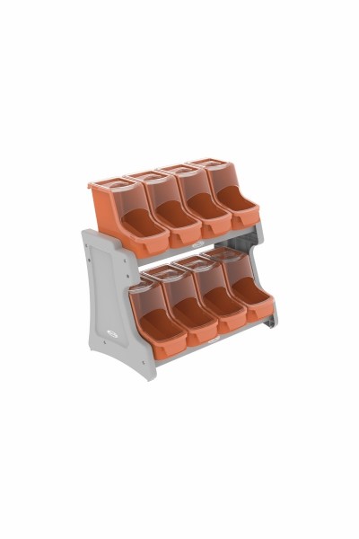 MVEL PDV BALCO 8 X 3,8L LARANJA/CINZA