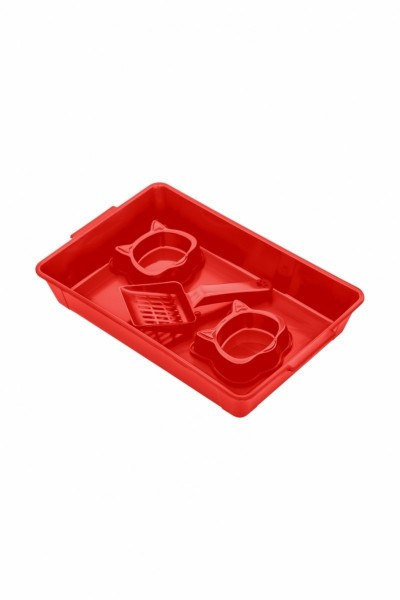 KIT HIGINICO FUN CAT VERMELHO 3x1 380x250x70mm