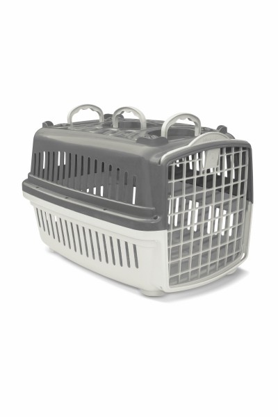 CAIXA DE TRANSPORTE PATA FORTE (BBB PET) CINZA N 4 - 62x45x39cm